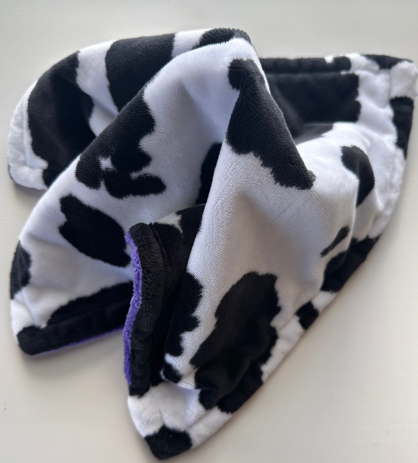 Purple Cow Minky Lovey