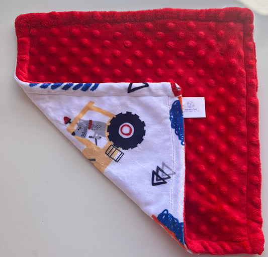 Red Truck Minky Lovey
