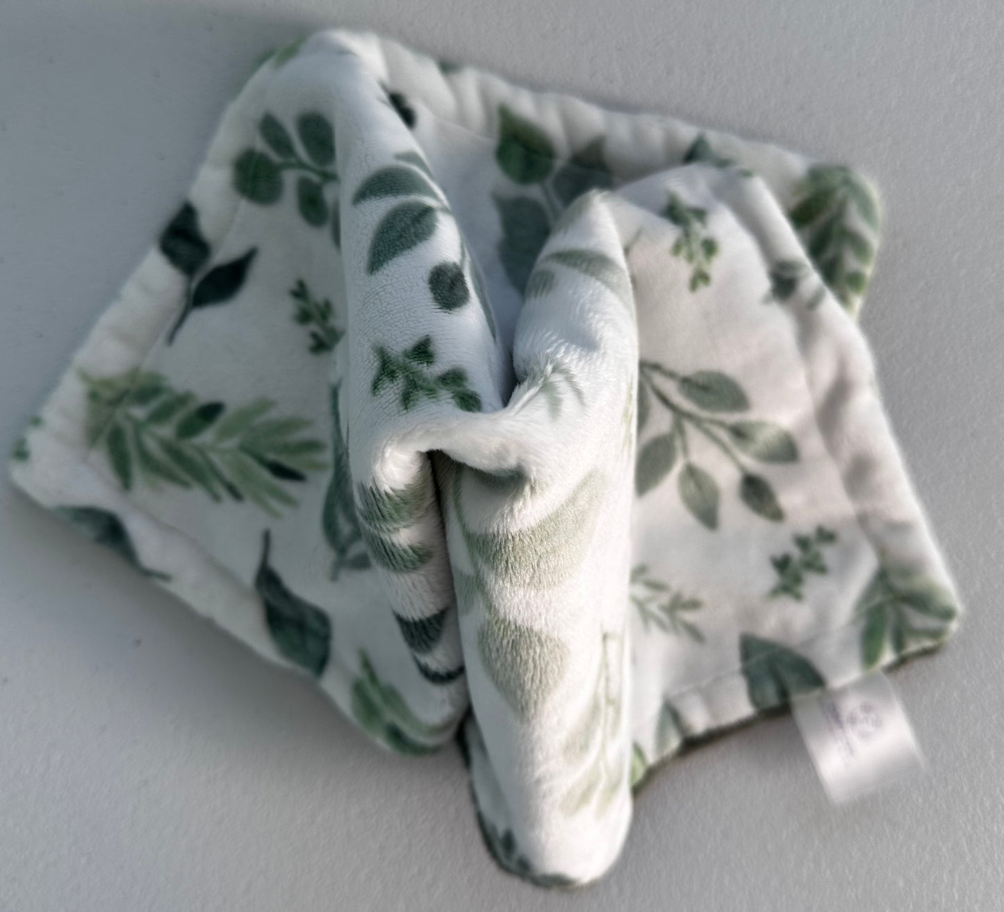 Green Leafs Minky Lovey